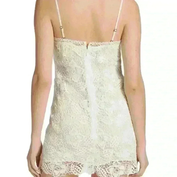 Rag & Bone Aleah Crochet V Neck Mini Dress - Picture 6 of 9